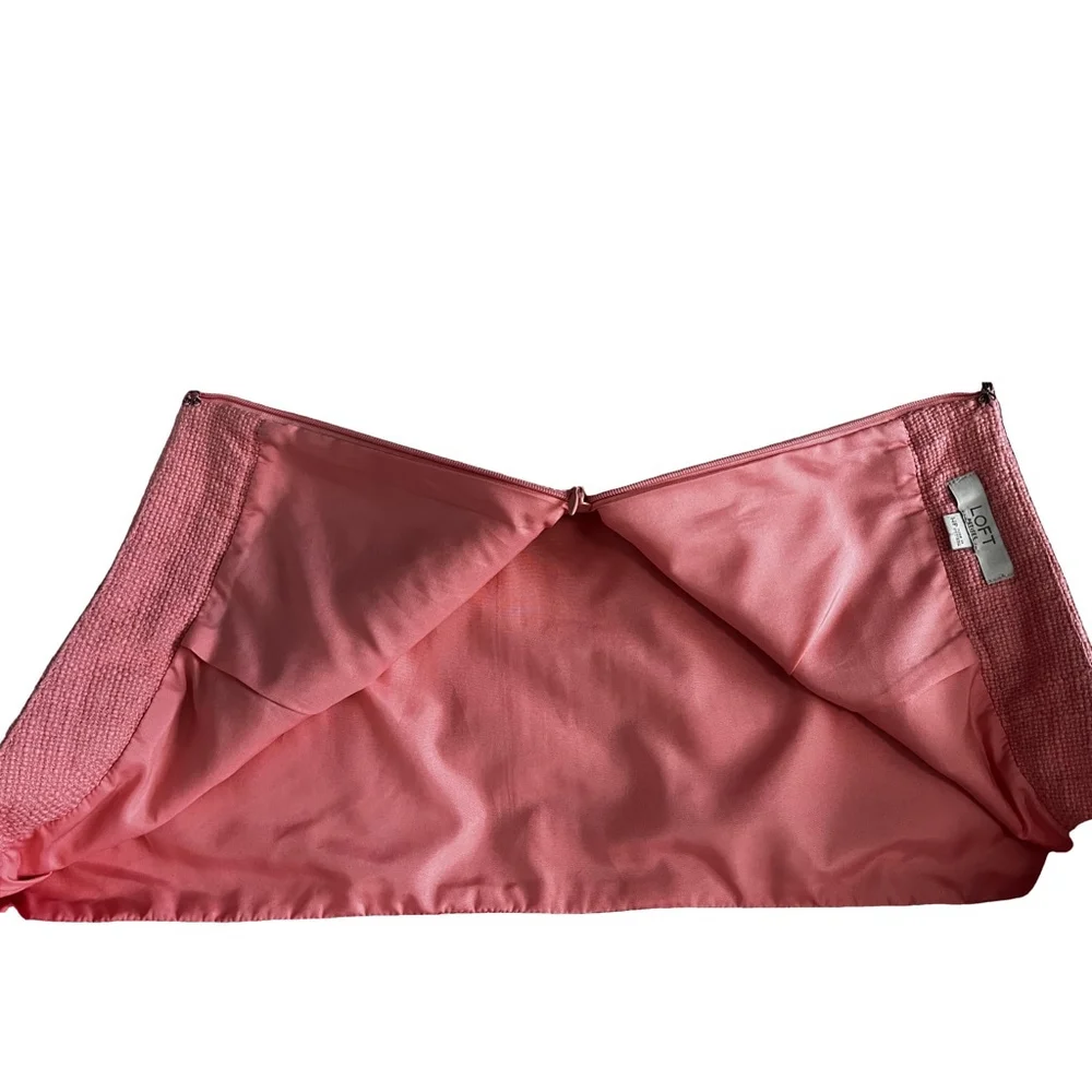 Loft Skirt, Women’s 14P, Coral/Pink - Picture 5 of 7